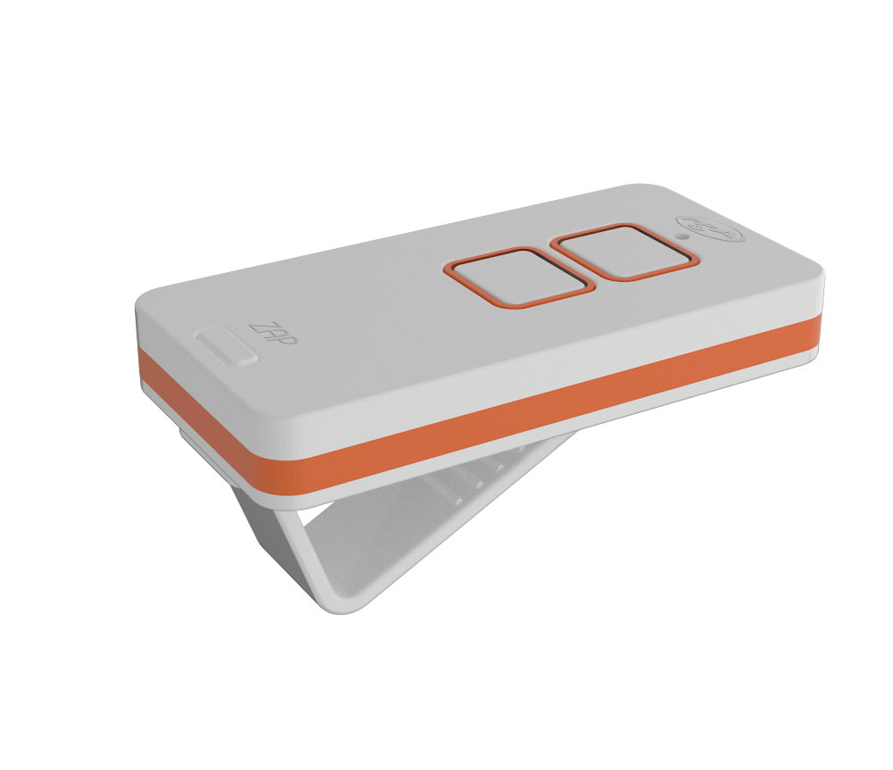 TRANSMISOR 2 BOTONES (BLANCO Y NARANJA)